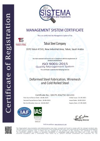 Tabuk Steel Company ISO 9001 - 17.09.2025_page-0001